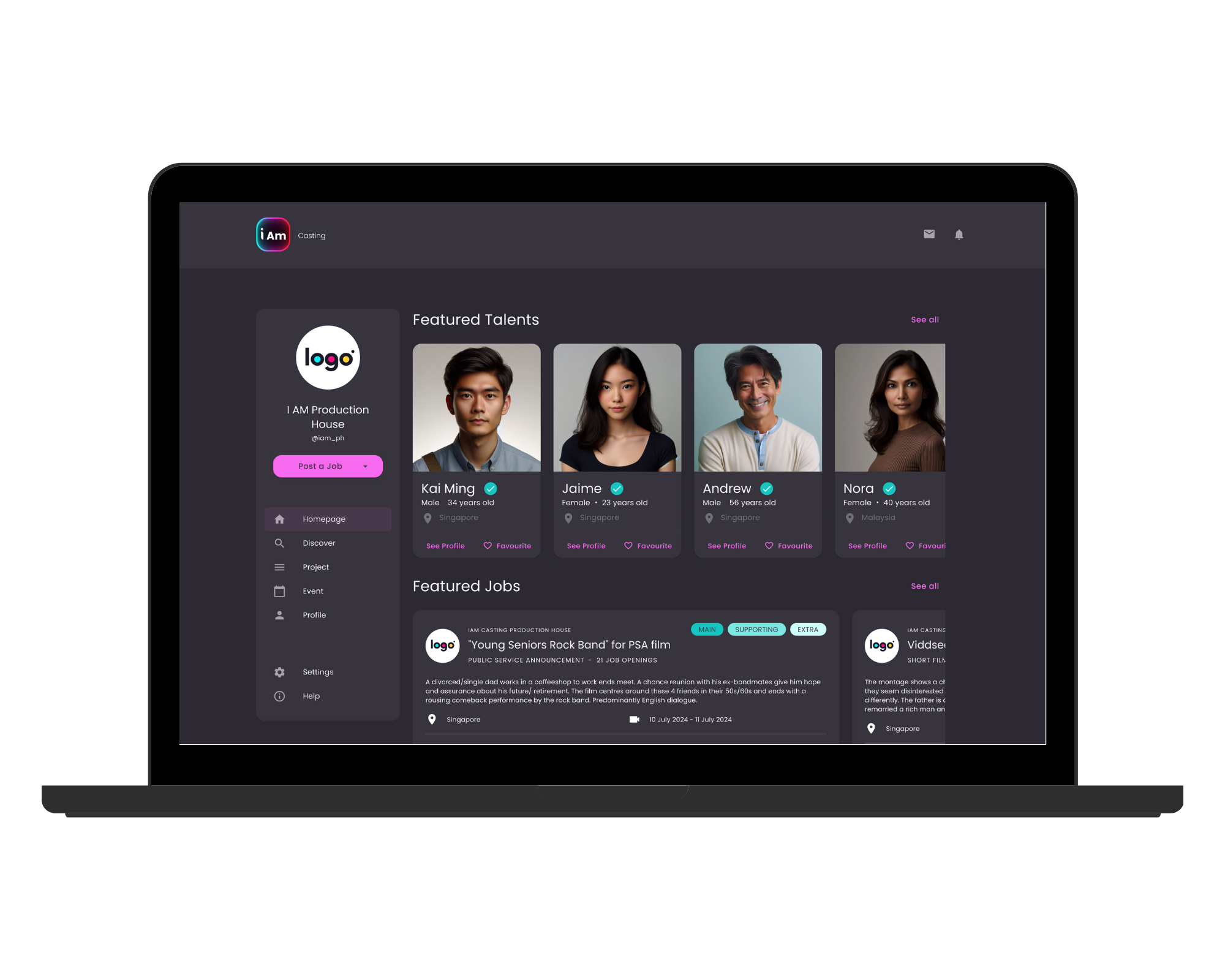 App showcase App screenshot